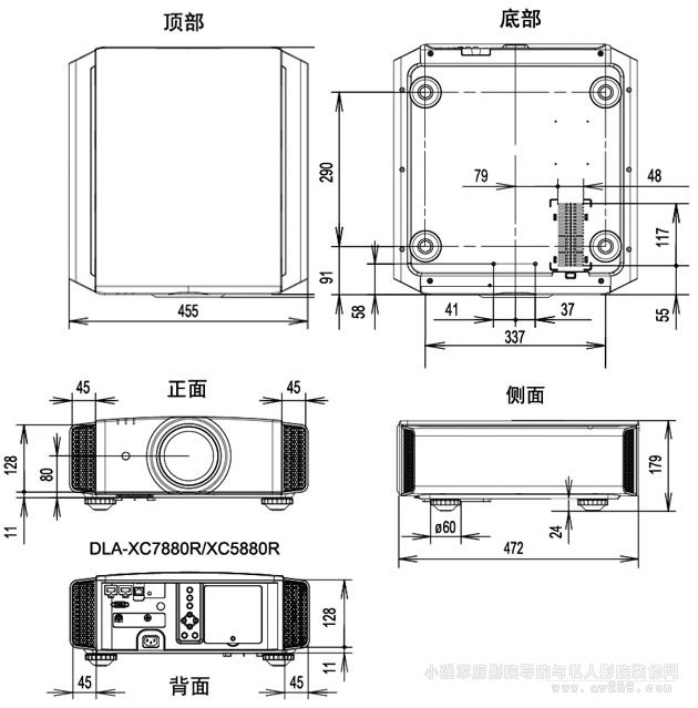 JVC XC5880ͶӰ�CԔ���ߴ�