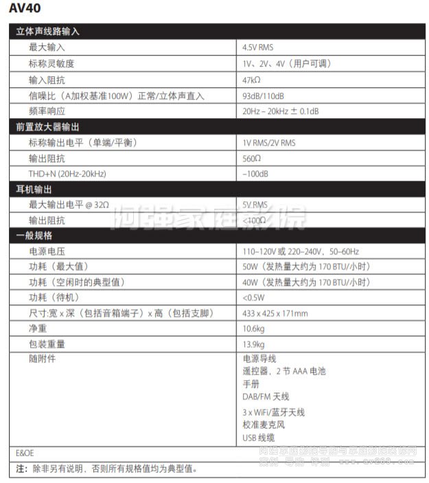 Arcam�ſ���ͥӰԺǰ��̎����AV40����(sh��)
